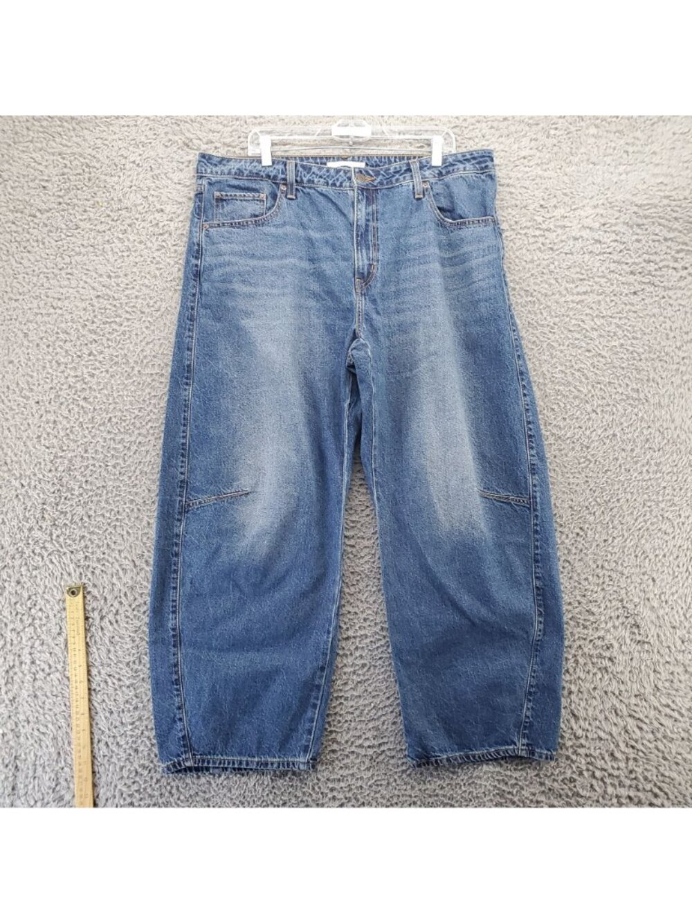 Levis Jeans Womens 34 Blue Baggy Dad Barrel Relaxed Fit Classic Denim Casual W34 - Picture 2 of 14